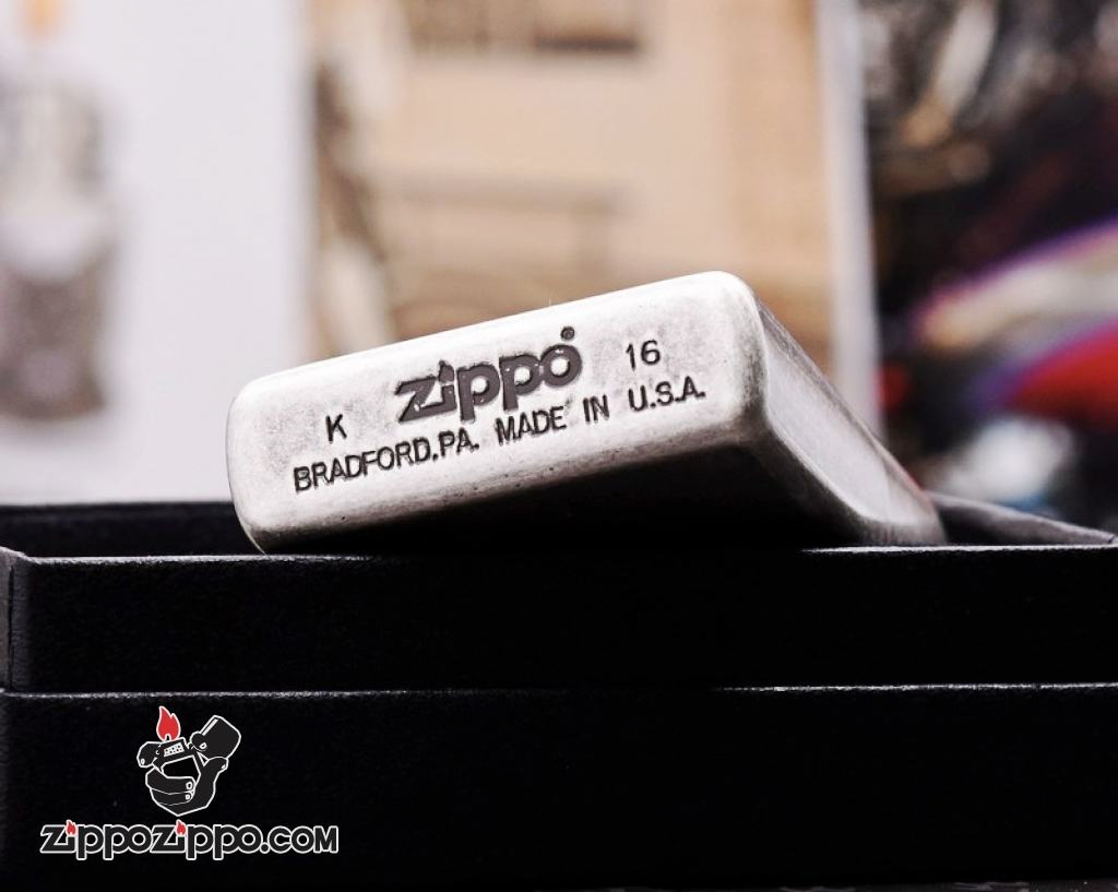 Bật lửa Zippo Chính Hãng Màu Đồng Cổ phiên bản MacArthur