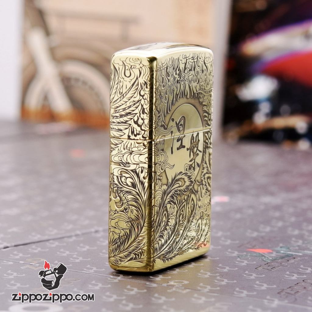 Bật Lửa Zippo Chính Hãng Chạm Khắc Chim Phượng Hoàng