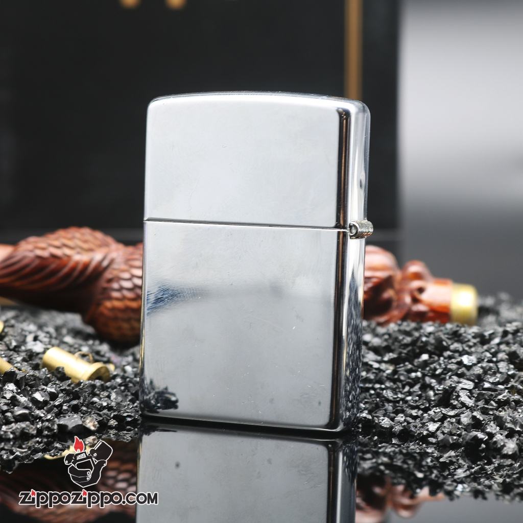 Bật Lửa Zippo Cổ Bóng trắng nổi ô sọc XVI ( 2000 )