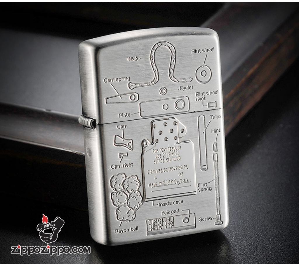 Bật lửa ZIppo Chính Hãng khắc mô hình Zippo