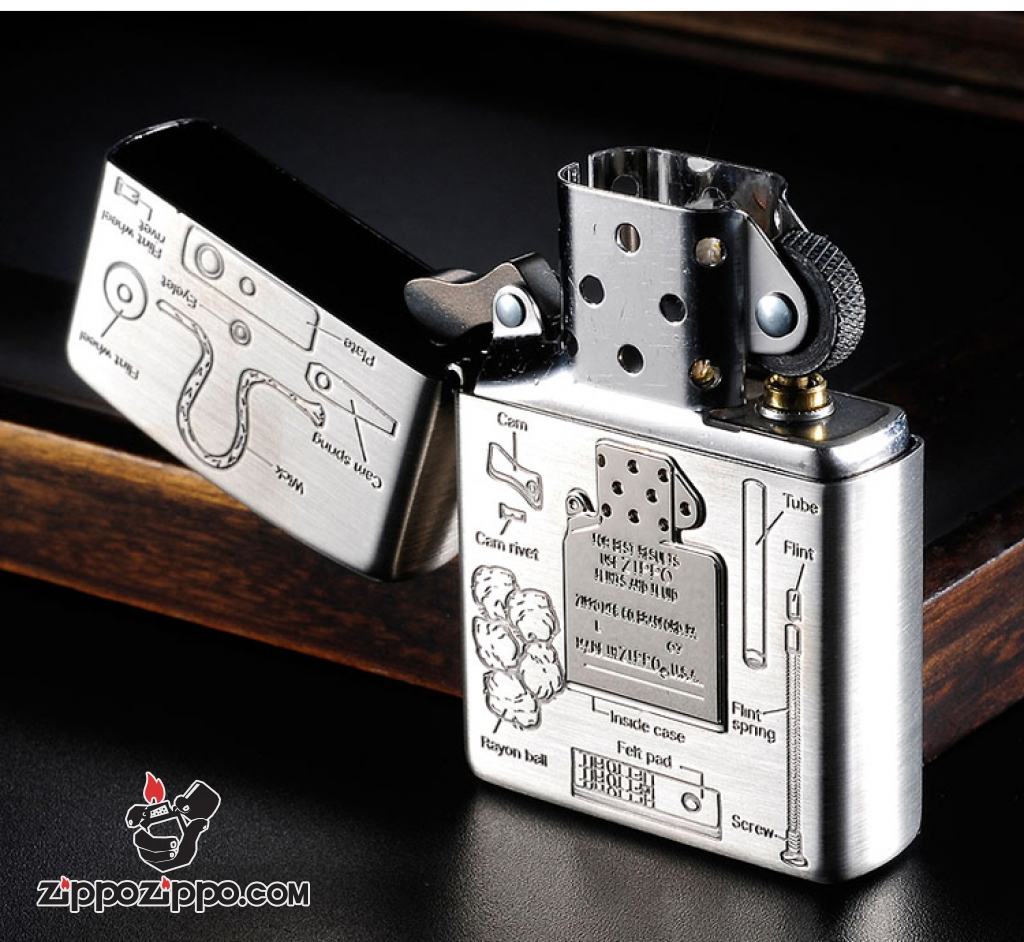 Bật lửa ZIppo Chính Hãng khắc mô hình Zippo