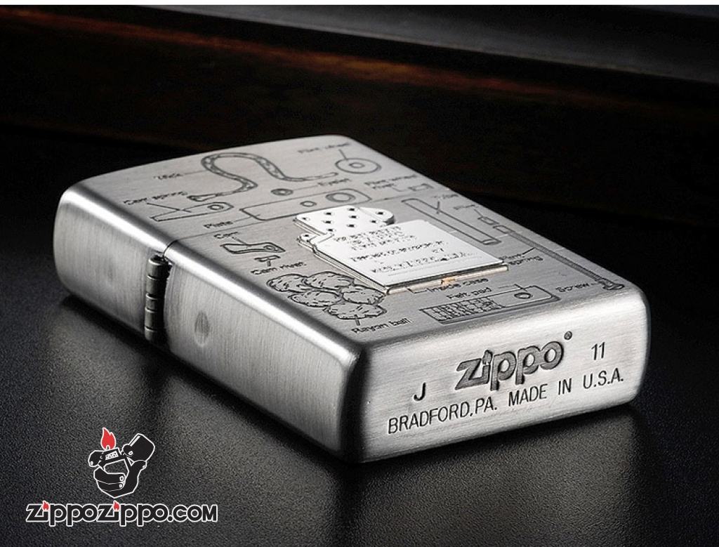 Bật lửa ZIppo Chính Hãng khắc mô hình Zippo