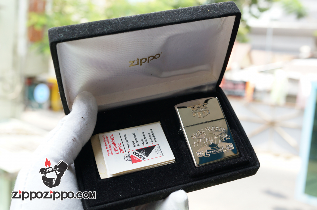 Bật lửa zippo Cổ khắc pearl harbor Sản xuất năm XVI - 2000