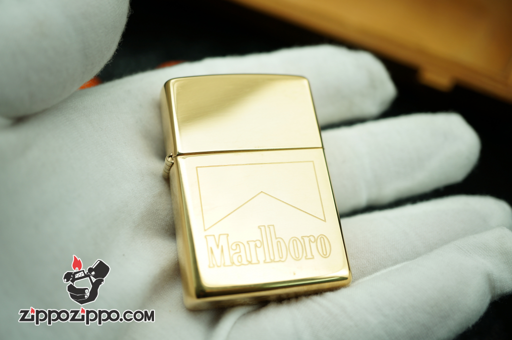 zippo cổ vàng mạ marlboro