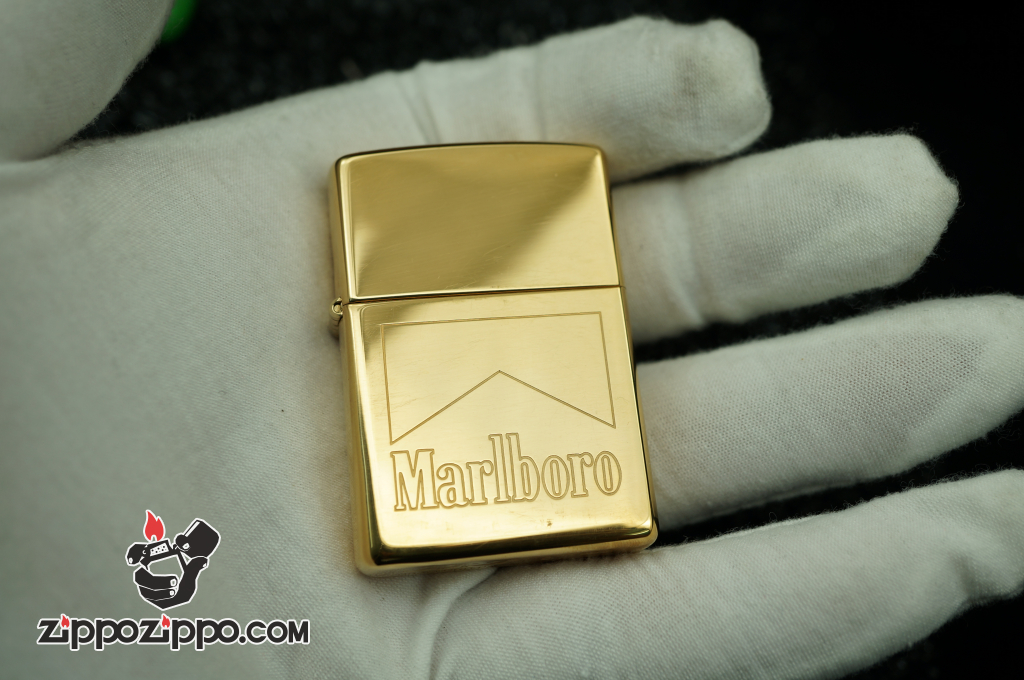 zippo cổ vàng mạ marlboro