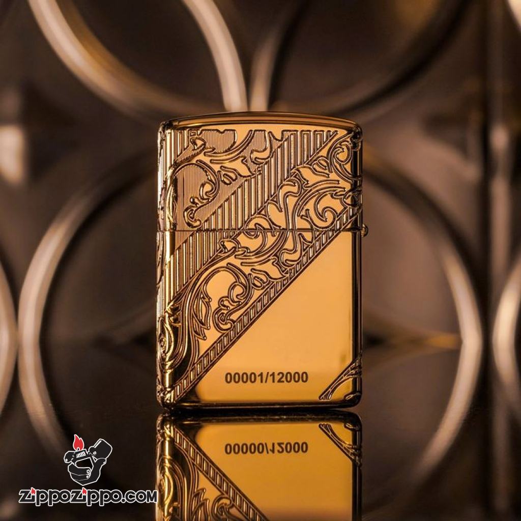 Bật lửa zippo 29653 - Zippo 2018 Collectible of the Year Gold Plated Armor – COTY 2018 - Mạ Vàng Phiên bản 2018