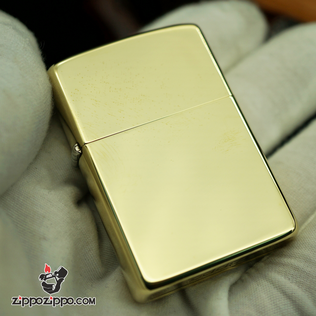 Bật lửa Zippo Cổ khắc Soild Brass Sản xuất năm 1997