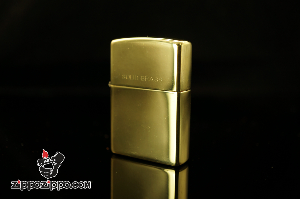 Bật lửa Zippo Cổ khắc Soild Brass Sản xuất năm 1997
