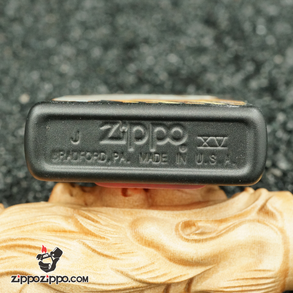 zippo cổ hãng bia miller - sơn đen hình cốc bia miller genuine draft