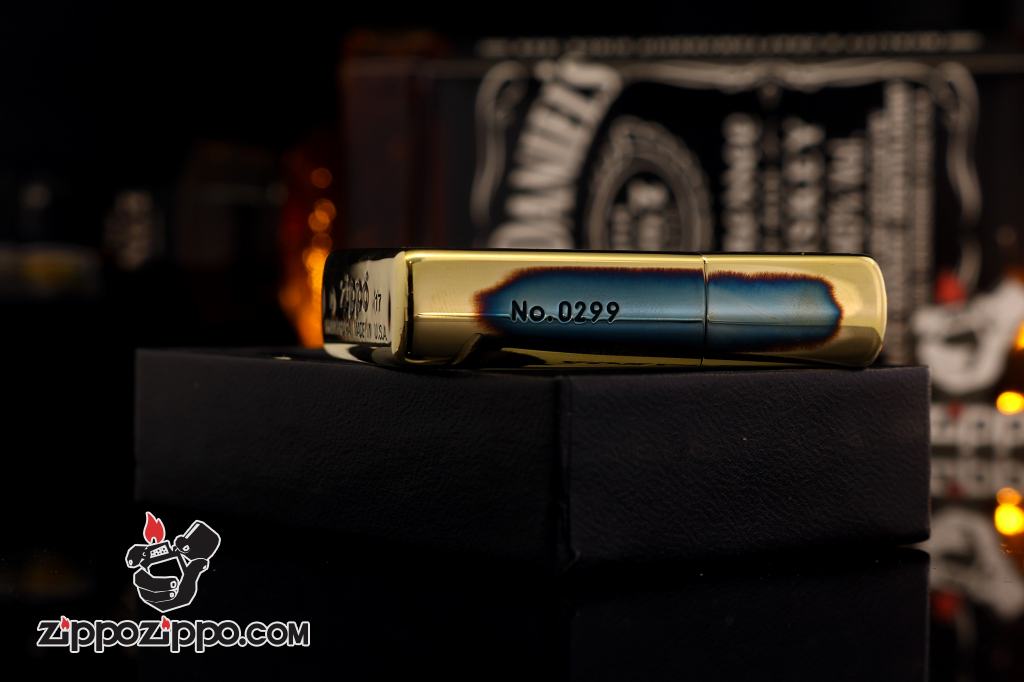 Zippo chính hãng đồng đốt hình đồng hồ