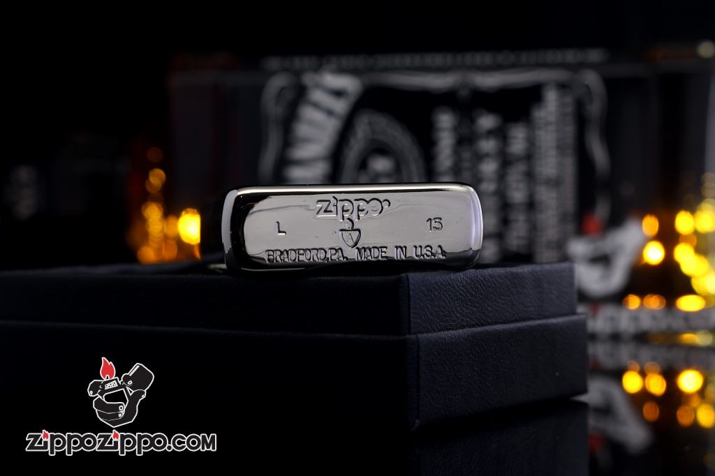 Bật Lửa zippo chính hãng Mầu Bạc Khắc Nàng Tiên Cá Và Ngọc Trai Đen