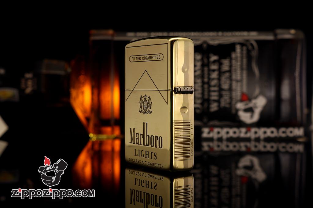Zippo Chính Hãng Đồng Bóng Khắc Thương Hiệu Marlboro