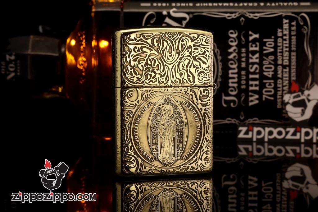 Zippo Chính Hãng Đồng Khăc Nổi Constantine Phiên Bản 254B
