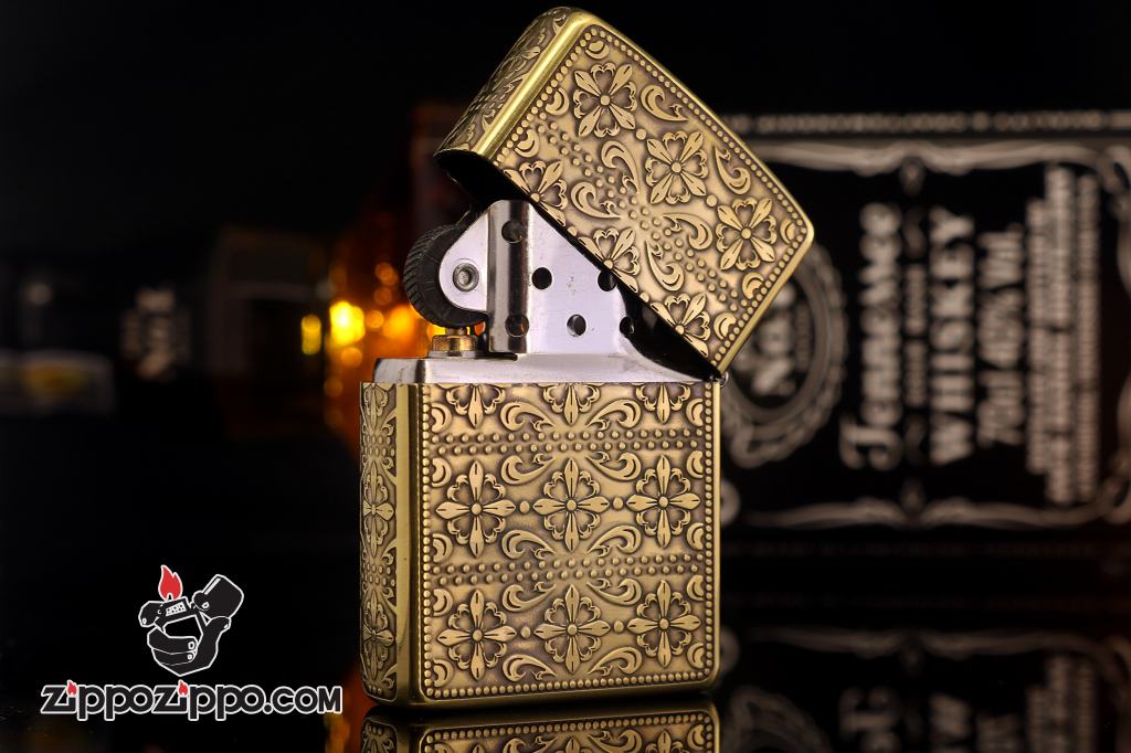 Bật lửa Zippo phiên bản mặt khắc 162 đồng chéo