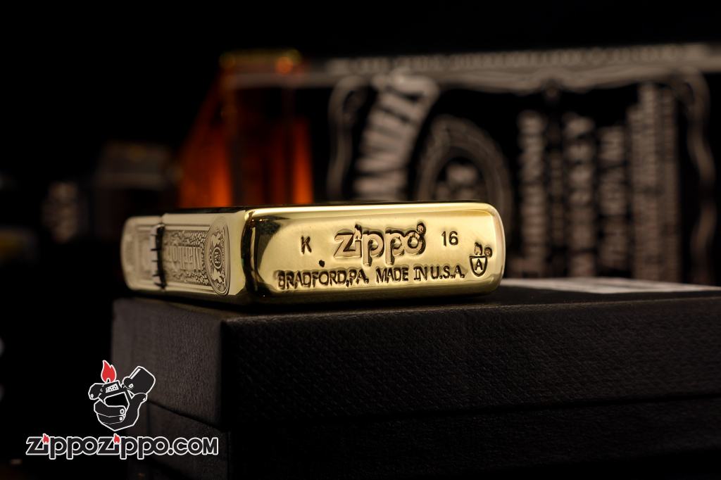 Zippo Chính Hãng Đồng Bóng Khắc Logo Marlboro Phiên Bản Amor
