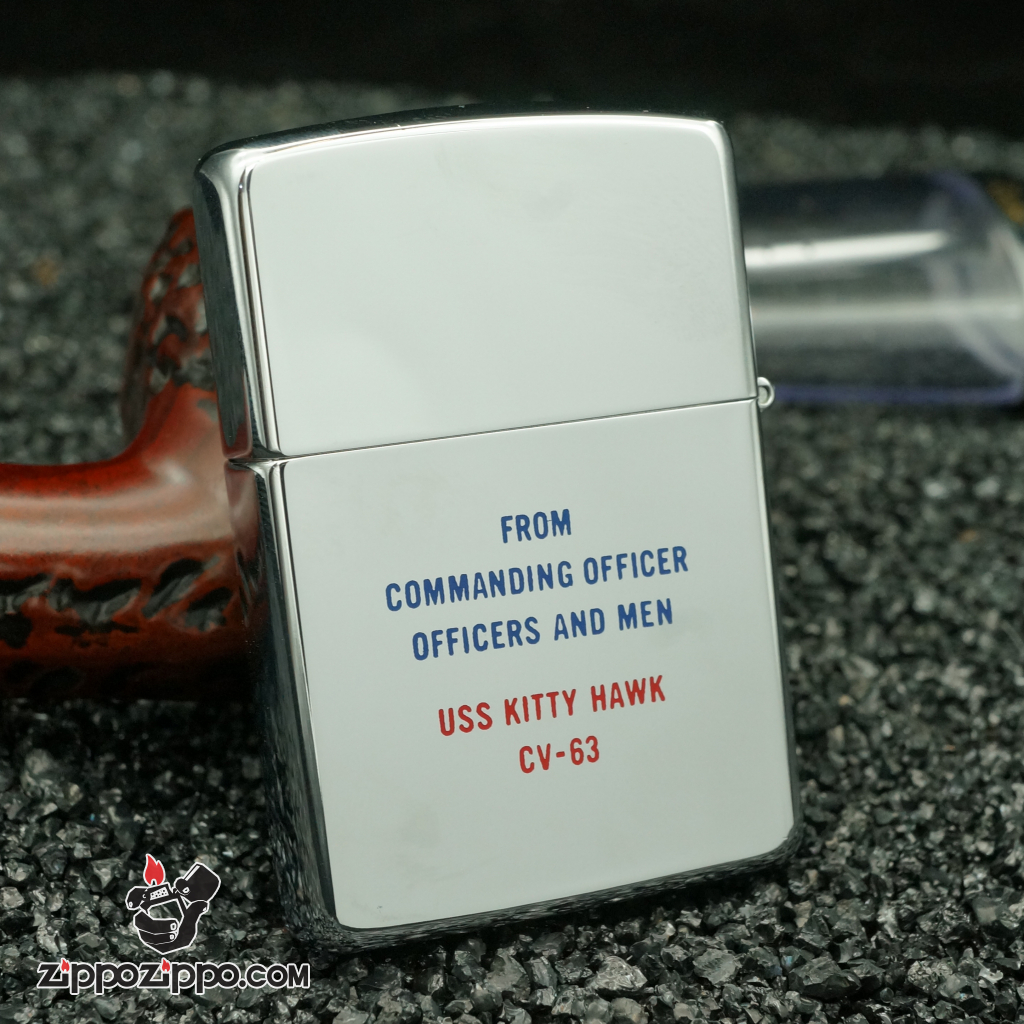 zippo cổ tầu chiến cv63 sẳn xuất năm 1990