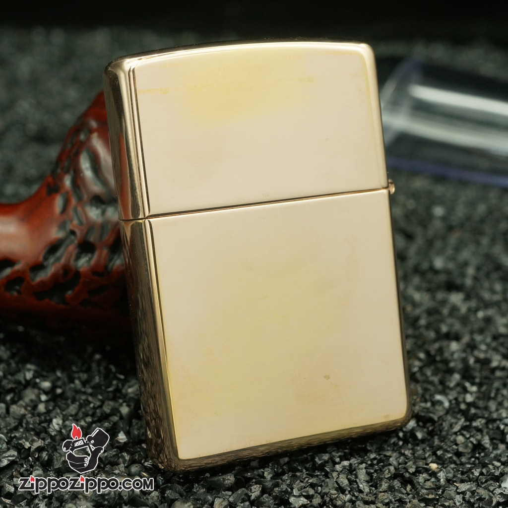zippo cổ mạ vàng hồng hình bông hồng sản xuất năm 1999
