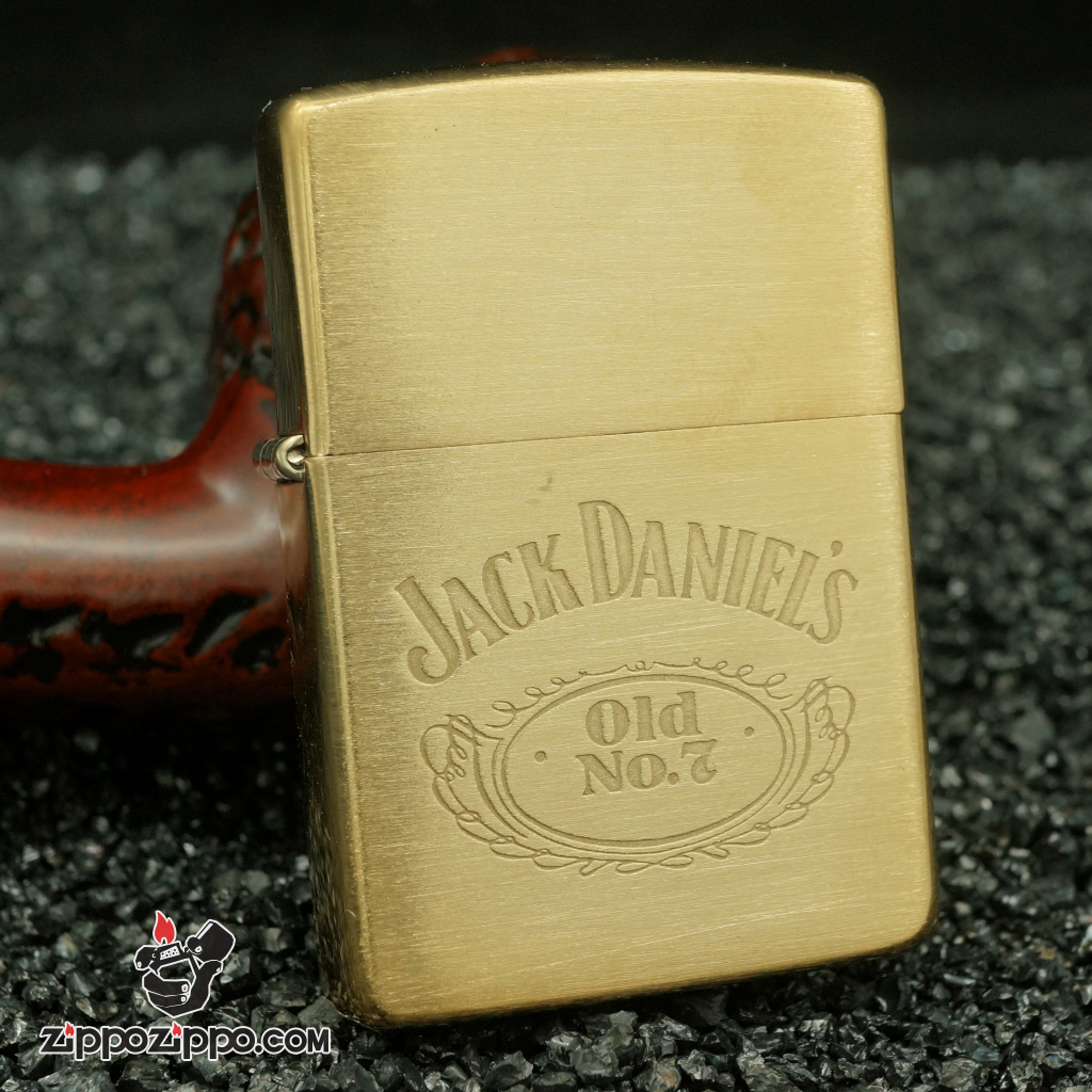 Zippo cổ Jack Daniel's đồng nguyênchất bản chu niên 1992