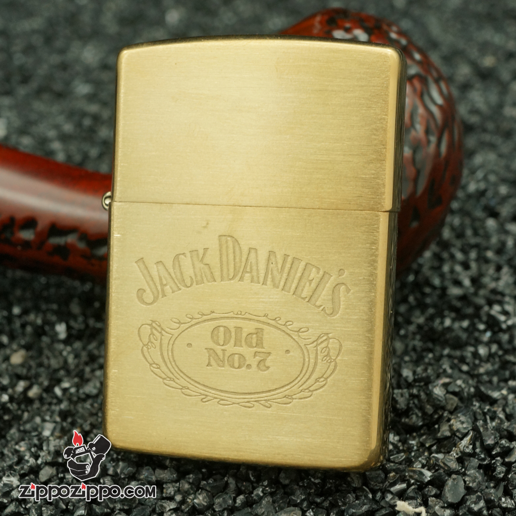 Zippo cổ Jack Daniel's đồng nguyênchất bản chu niên 1992