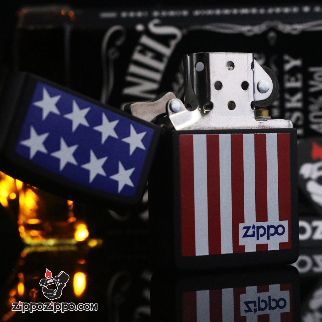 Zippo đời la mã 1994 Cờ mỹ