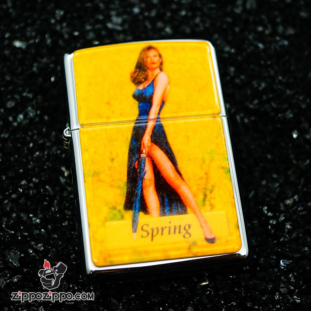 Zippo đời la mã sx 1996 Bộ cô gái 4 mùa