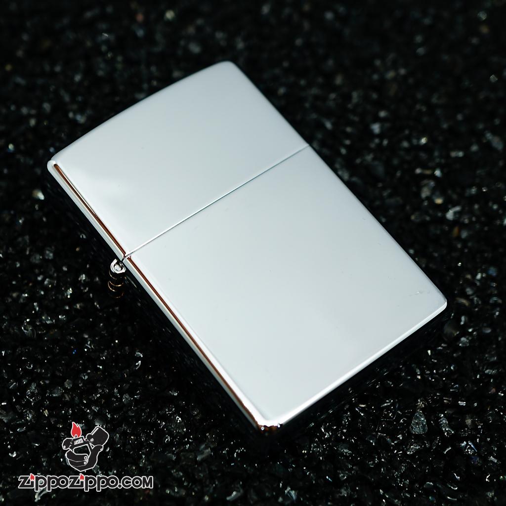 Zippo đời la mã sx 2000 Chrome bạc bóng