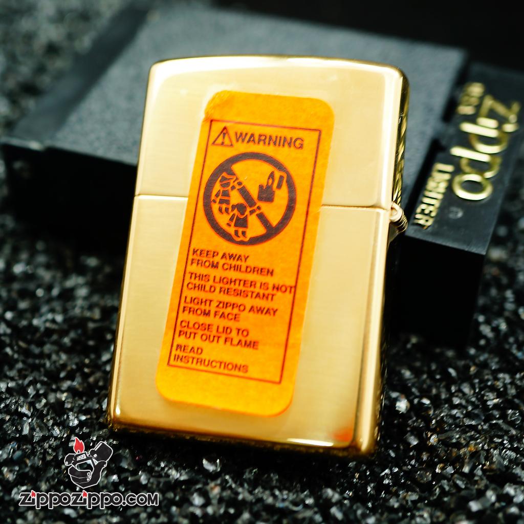 Zippo đời la mã sản xuất 1999 đồng vàng bóng