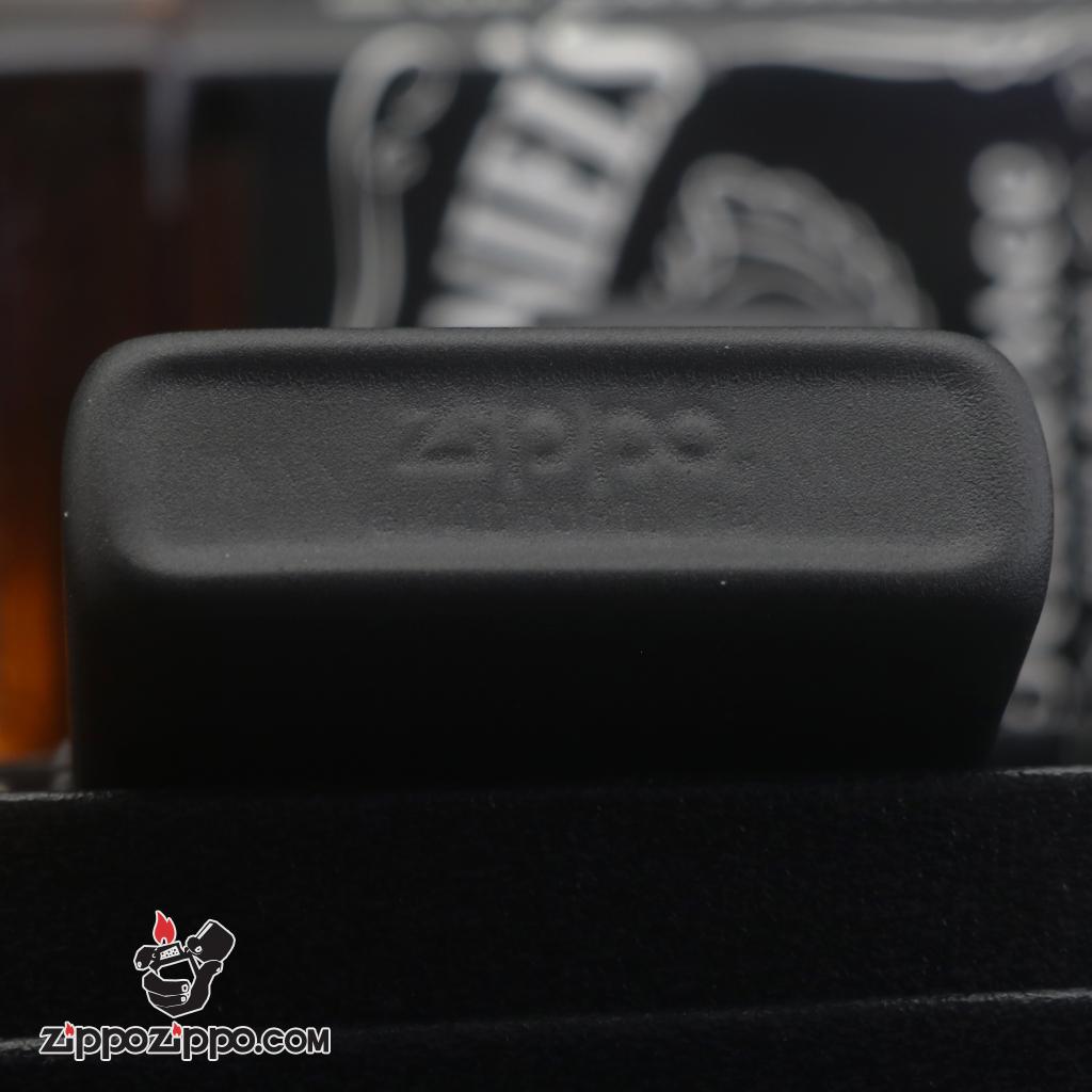 Zippo đời gạch sản xuất 1985 sơn đen BECHTEL