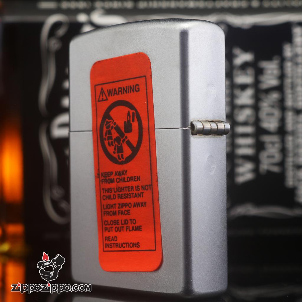Zippo đời la mã sản xuất 2000 màu bạc in hình chân dung