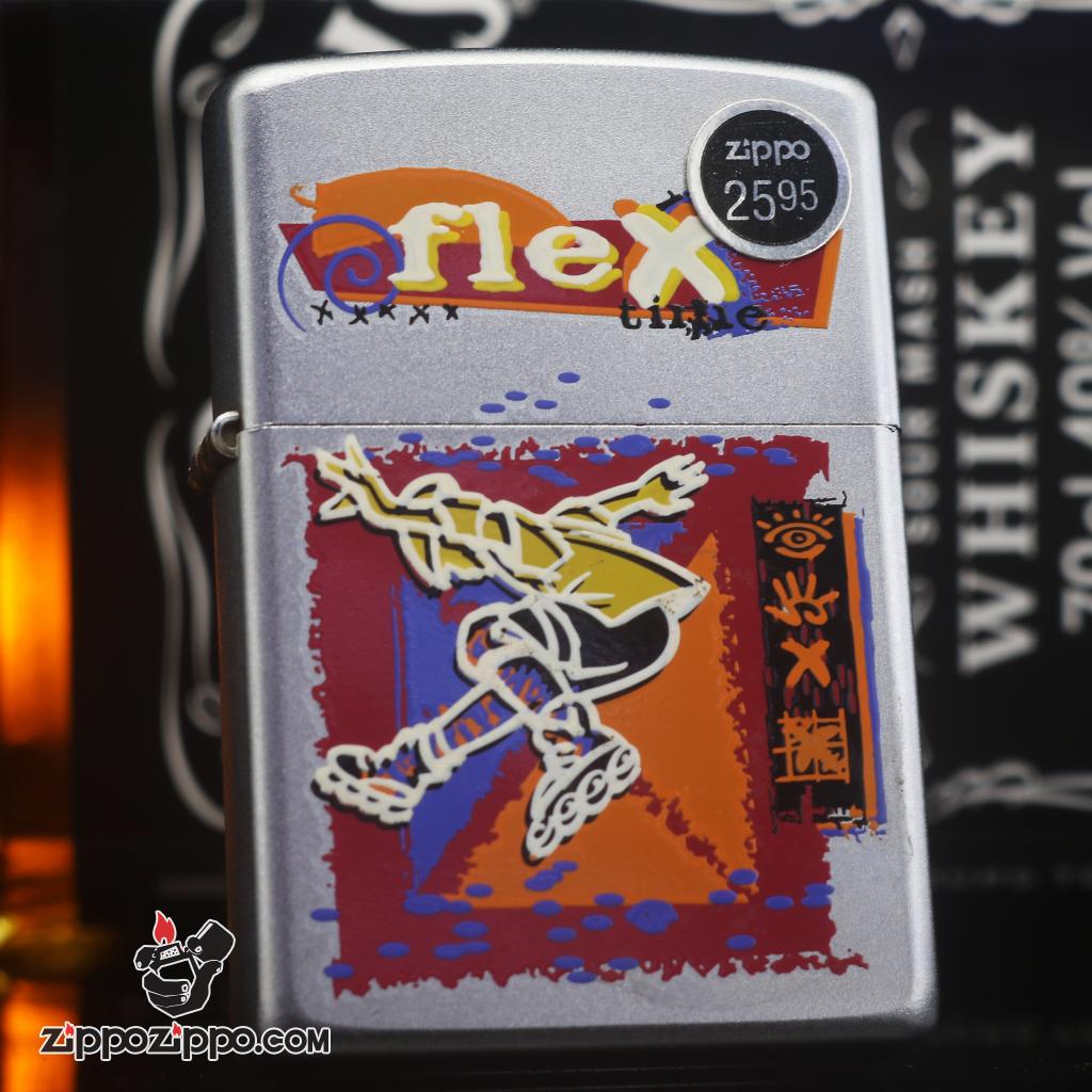 Zippo đời la mã sản xuất 2000 Flex time