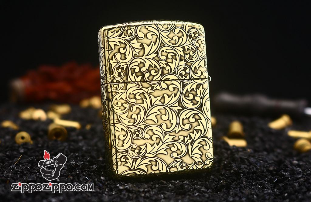 Bật lửa Zippo đồng dày armor hoa văn ả rập bản giới hạn