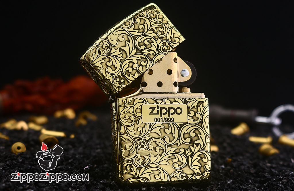 Bật lửa Zippo đồng dày armor hoa văn ả rập bản giới hạn