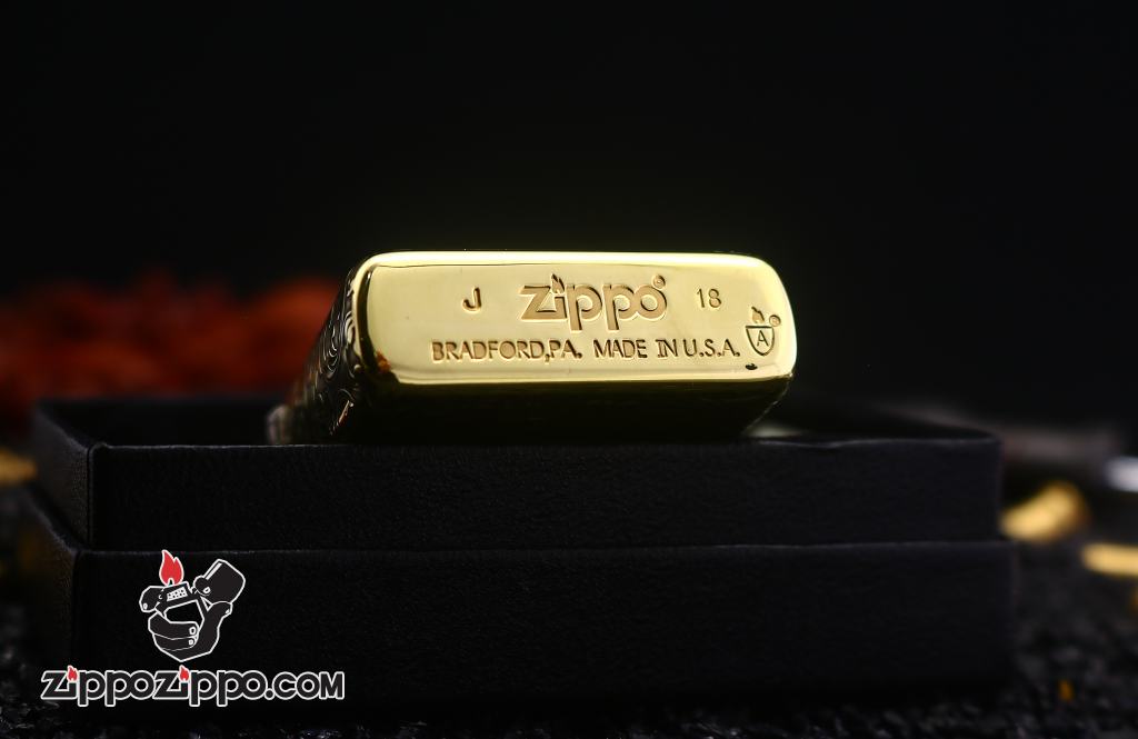 Bật lửa Zippo đồng dày armor hoa văn ả rập bản giới hạn