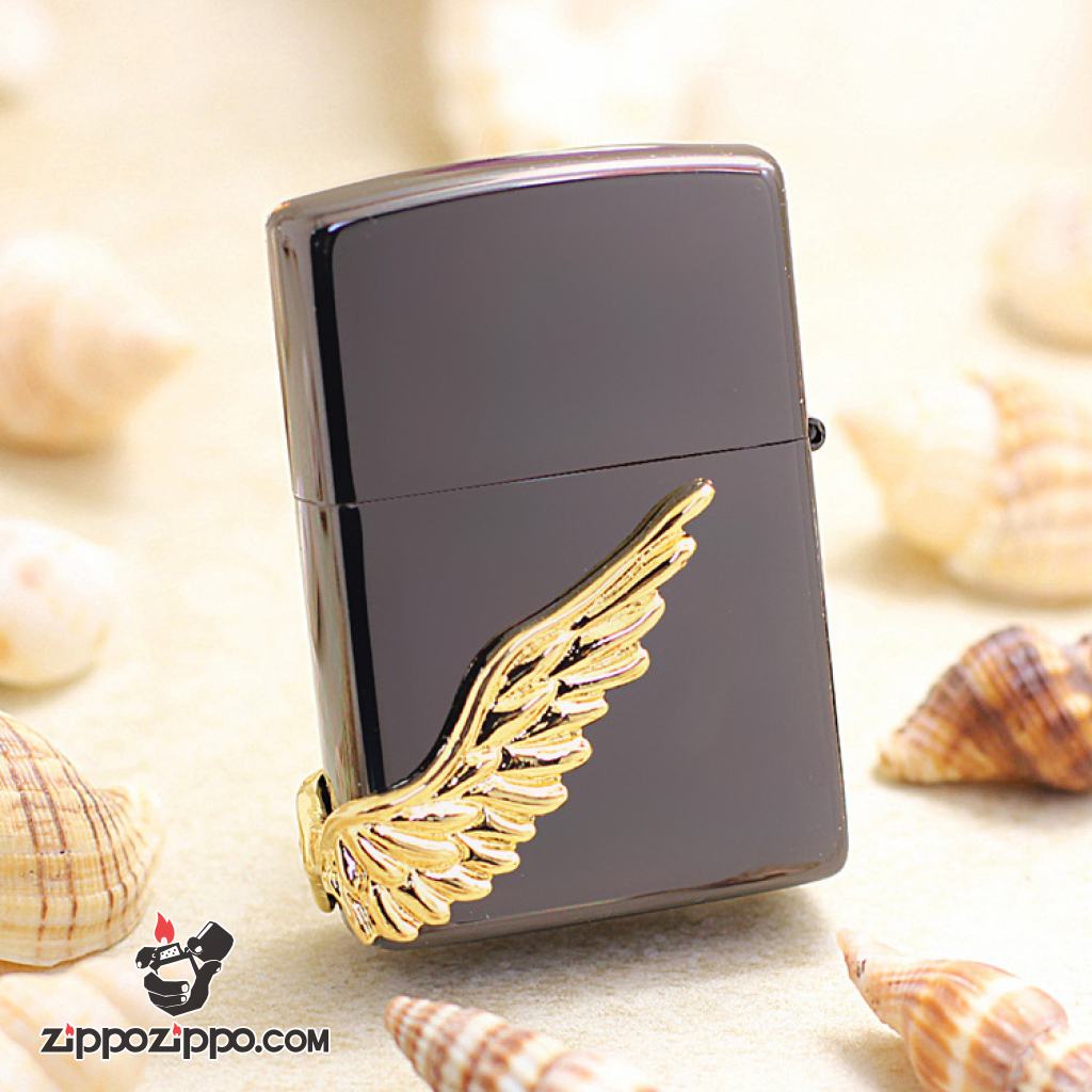ZIPPO Angel's Wing's xuất hàn phiên bản màu đen dòng Limited Edition XIX