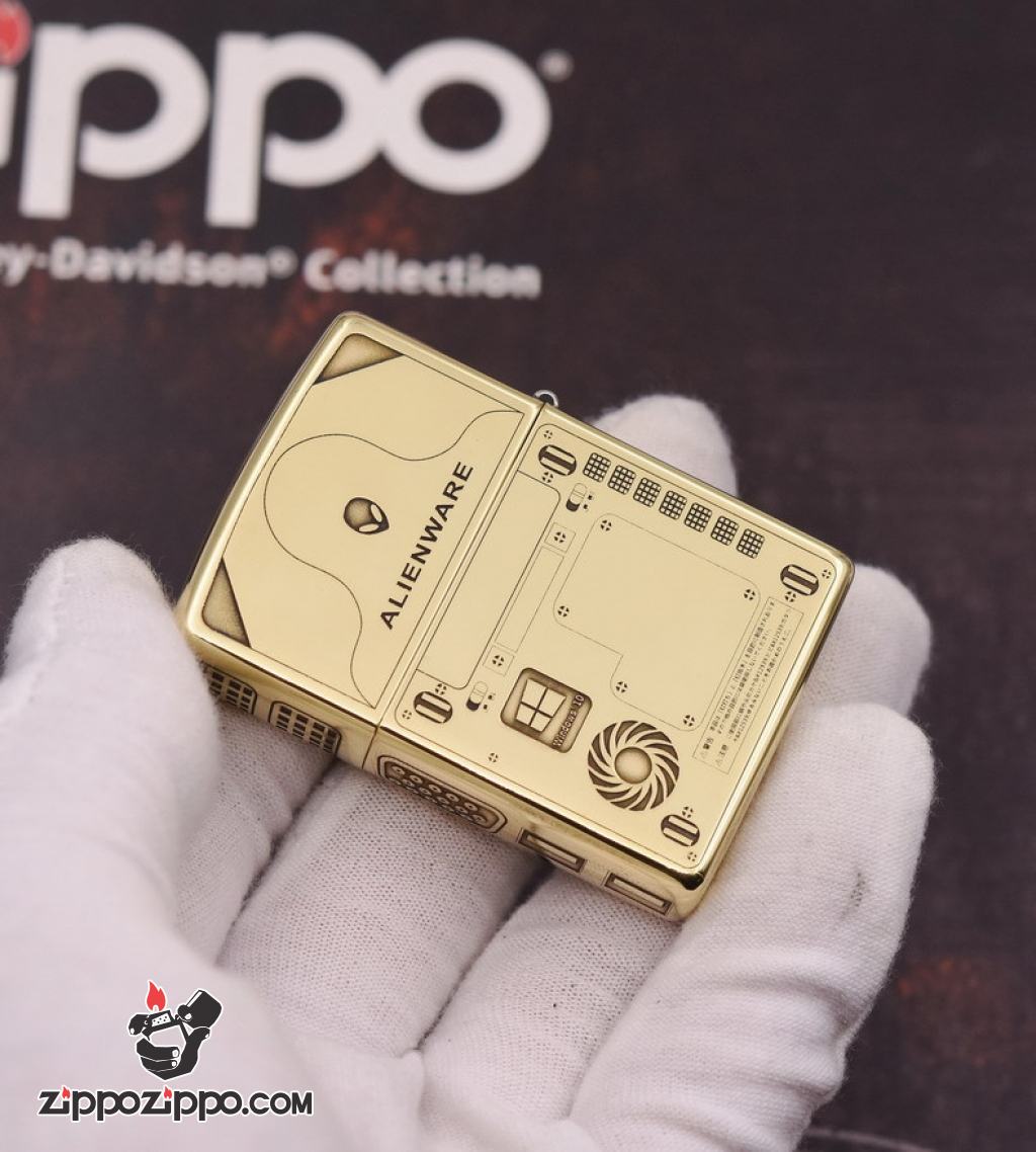 Bật lửa Zippo chính hãng đồng khắc WIN 10 và bán phím zippo amor
