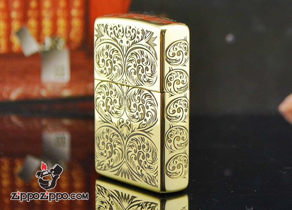 Bật lửa Zippo phiên bản chạm khắc nổi mây bao quanh amor