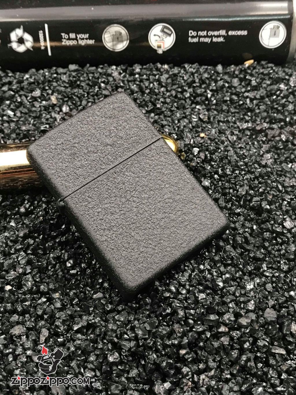 Zippo Cổ Sản Xuất Năm 1999 Phiên Bản Đen Nứt