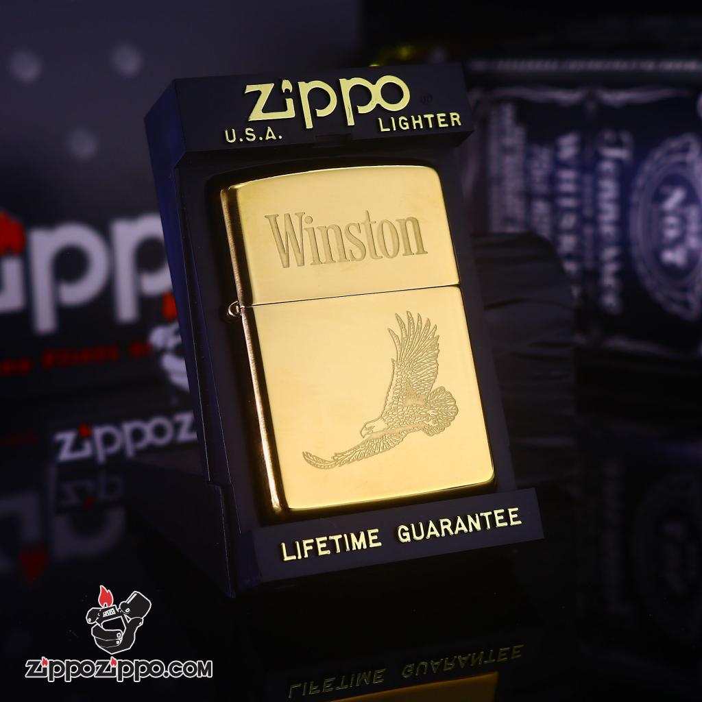 Zippo La Mã đồng bóng hình Đại Bàng sản xuất 1992