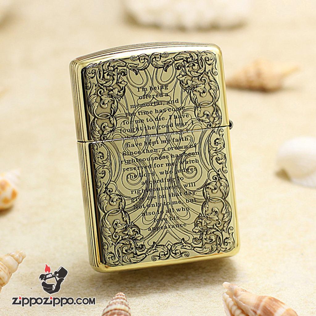 Bật Lửa Zippo Khắc Chữ Thập Và Kinh Thánh