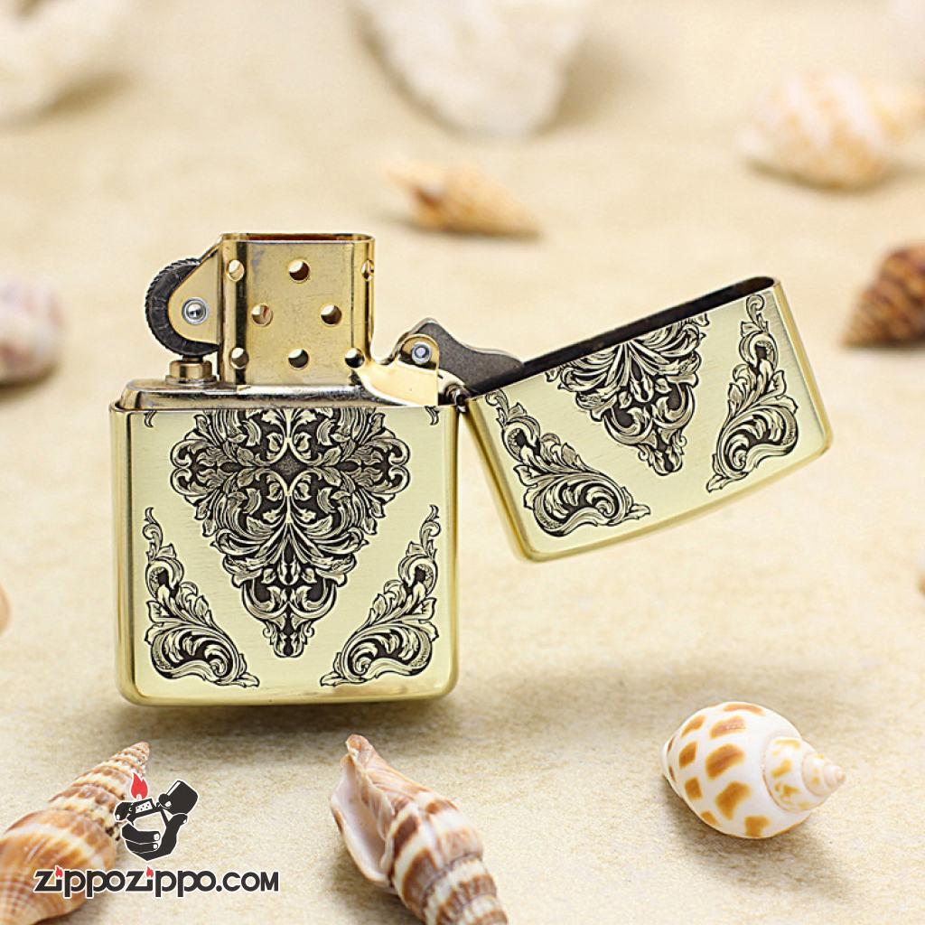 Bật Lửa Zippo Chạm Khắc Hoa Văn Và Hình SỌ