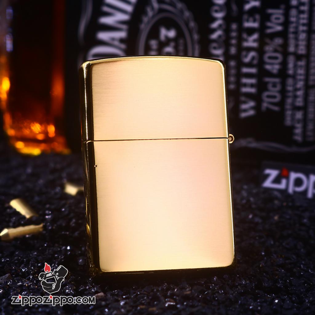 Bật Lửa Zippo Hoa Văn Khảm Trai Tính Tế Sang Trọng Màu Vàng