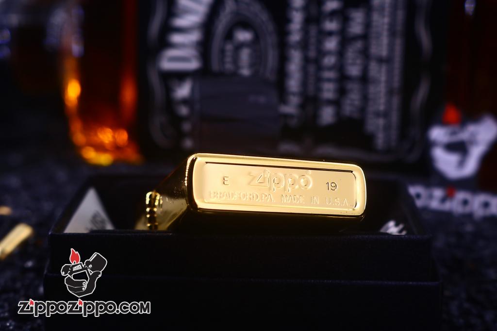 Bật Lửa Zippo Hoa Văn Khảm Trai Tính Tế Sang Trọng Màu Vàng