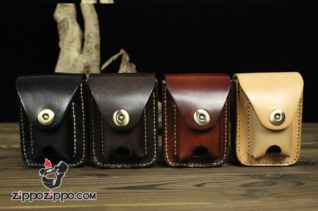 Bao da Handmade đựng zippo và nguyên bao