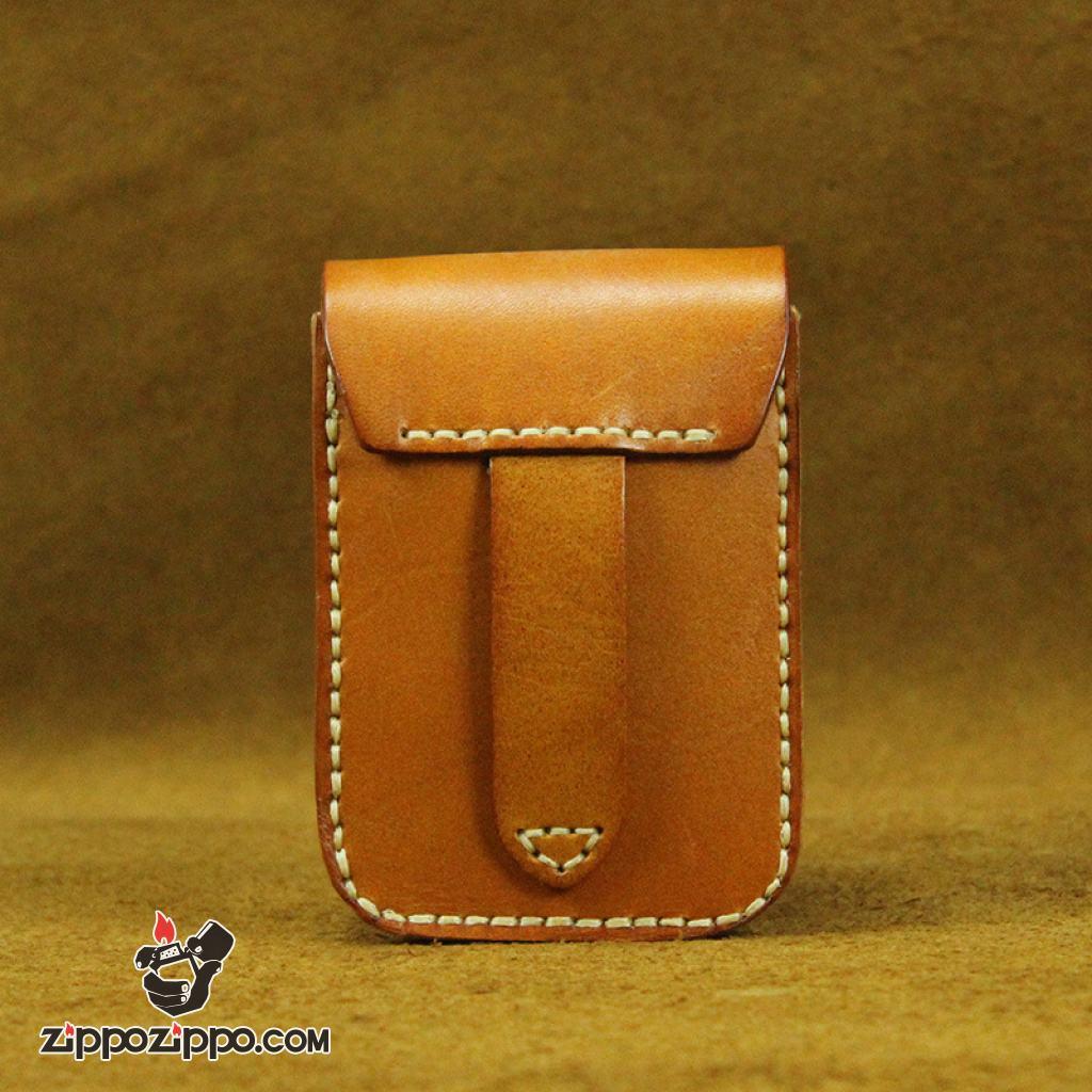 Bao da Handmade đựng zippo và thuốc lá