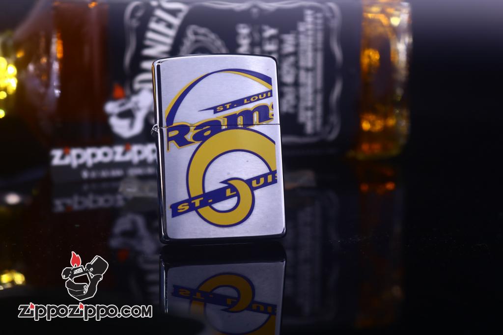 Zippo Cổ bạc xước biểu tượng ST.LOUIS sản xuất 1998