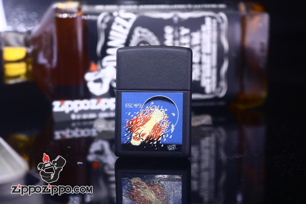 Zippo Cổ màu đen biểu tượng Băng nhạc Rock sản xuất 1998