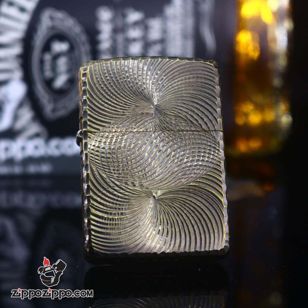 Zippo chính hãng khắc không gian 3 chiều Mạ Vàng bản Amor Ver 10