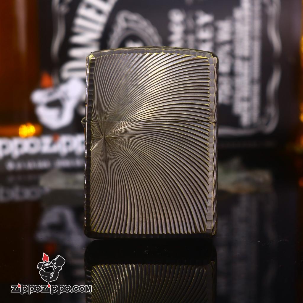 Zippo chính hãng khắc không gian 3 chiều Mạ Vàng bản Amor Ver 3