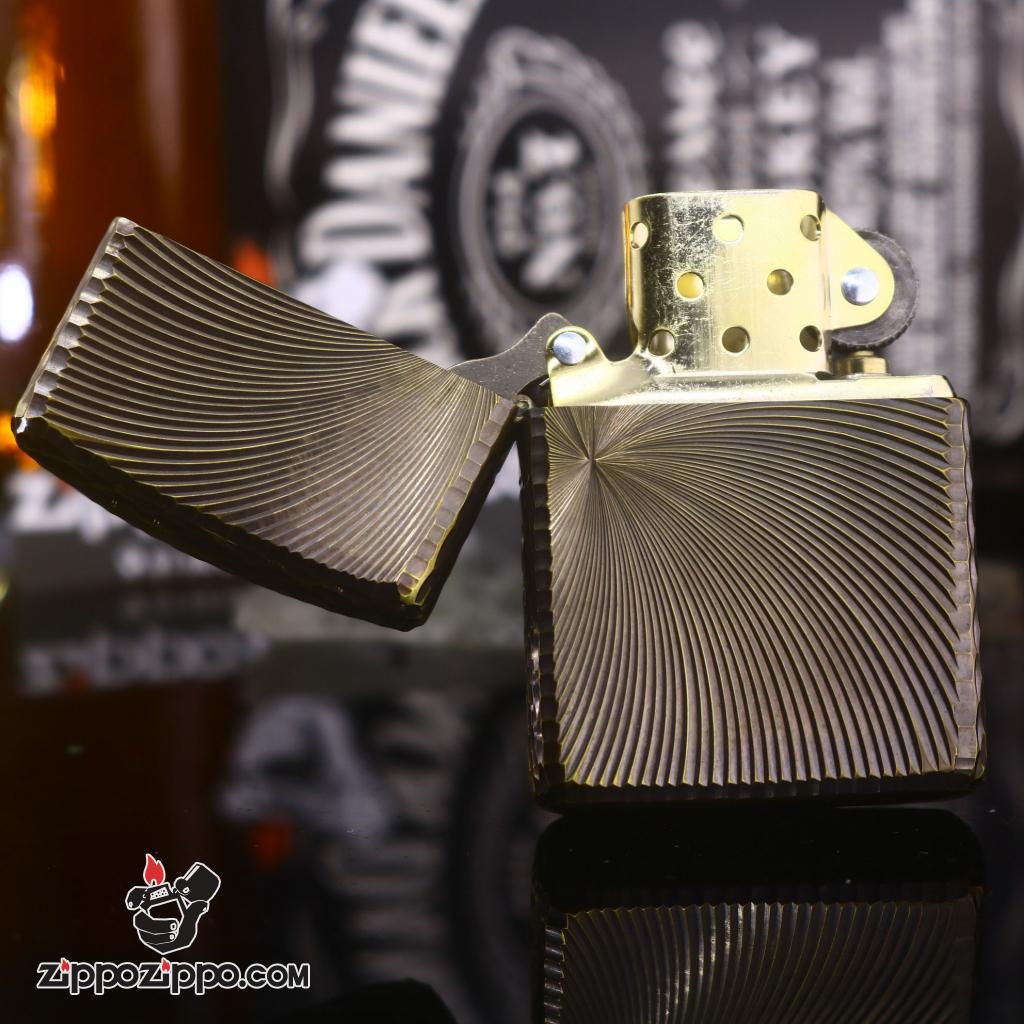 Zippo chính hãng khắc không gian 3 chiều Mạ Vàng bản Amor Ver 3