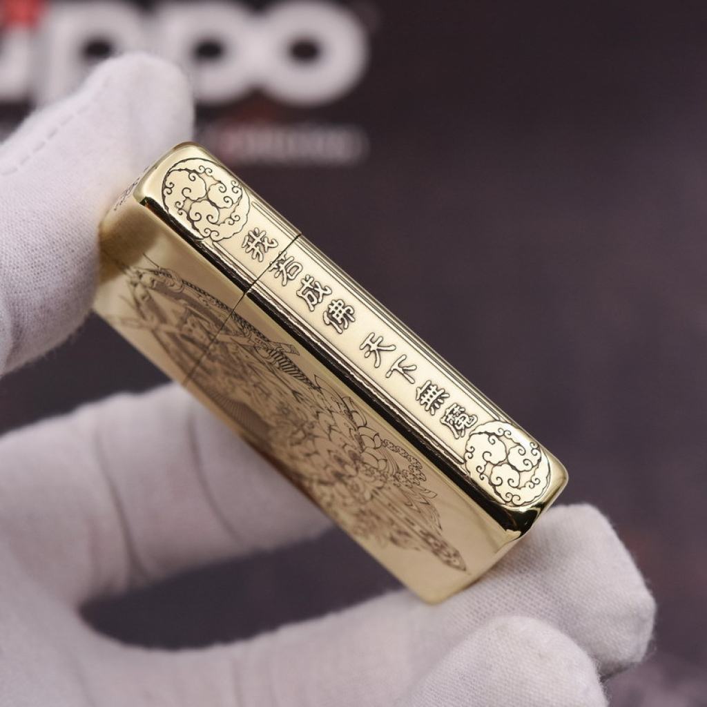 Bật Lửa Zippo Chính Hãng Chạm Khắc Tề Thiên Đại Thánh Phiên Bản Hẹp Slim